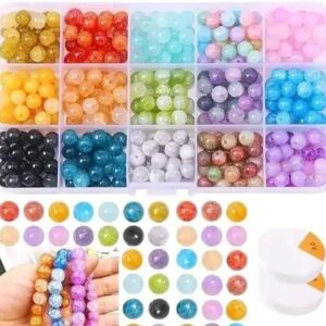 Colorful eligent beads for making bracelets and necklace for girls and women