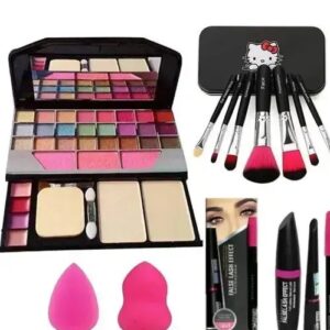 7pc Makeup Brush Set + 3 In1 Combo